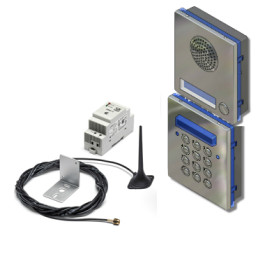 Videx GSM4KCR 4G flush mount 1 - 10 button audio Intercom kit with code lock